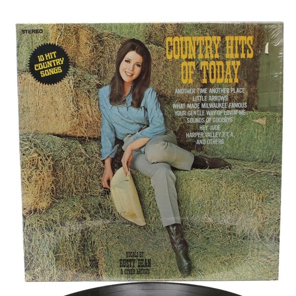 Vintage Country Hits Of Today Vinyl Record 1969 Retro Folk Country Music - Picture 2 of 6
